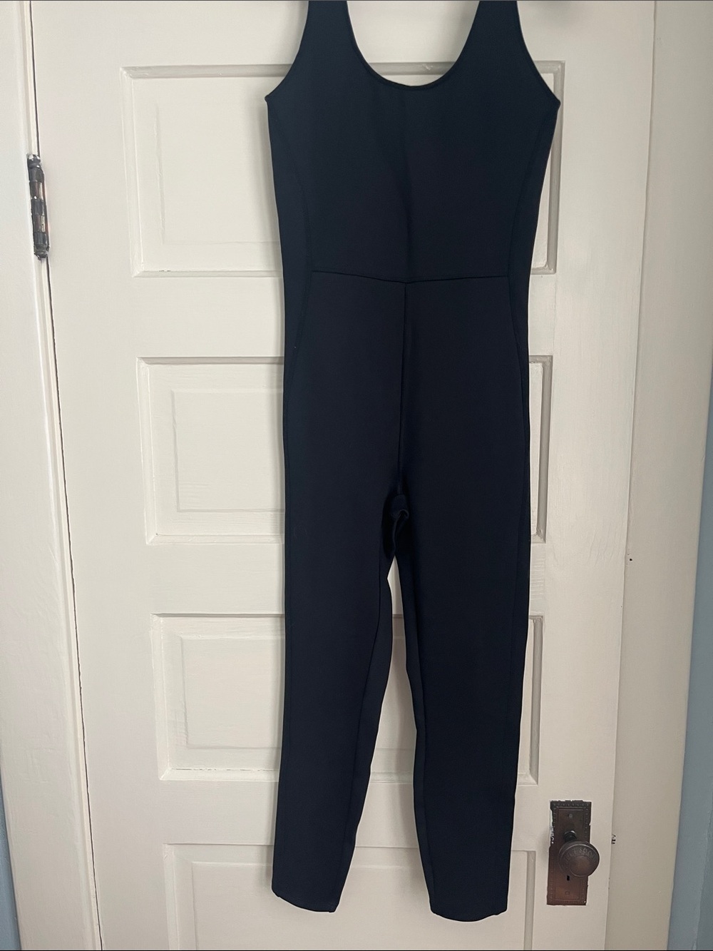 Fabletics Black Scoop Neck Jumpsuit | One-Piece Activewear
